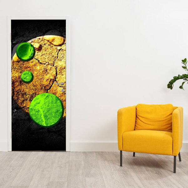 Fototapeta na drzwi - Abstrakcja sfer (95x205cm)