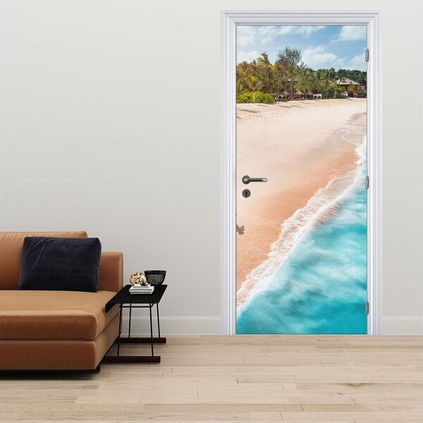 Fototapeta na drzwi - Bieg po plaży (95x205cm)