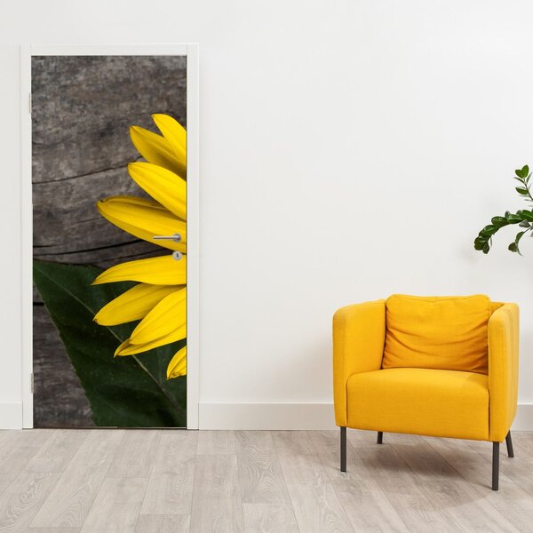 Fototapeta na drzwi - Kwiat słonecznika (95x205cm)