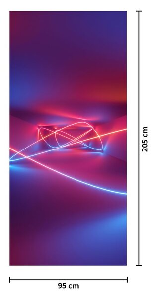 Fototapeta na drzwi - Nowoczesna abstrakcja (95x205cm)
