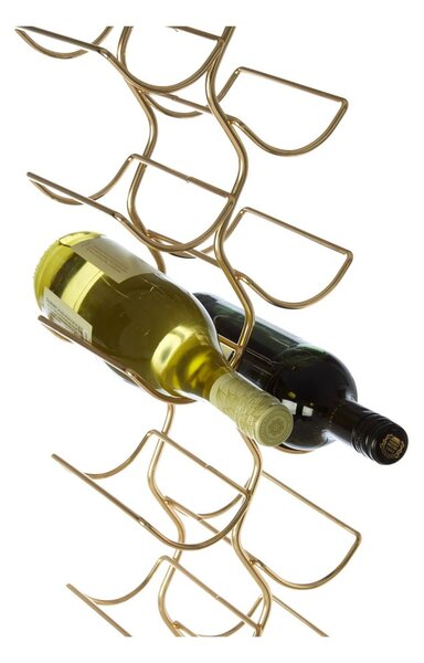 Metalowy regał na wino w kolorze złota liczba butelek 12 Wren – Premier Housewares