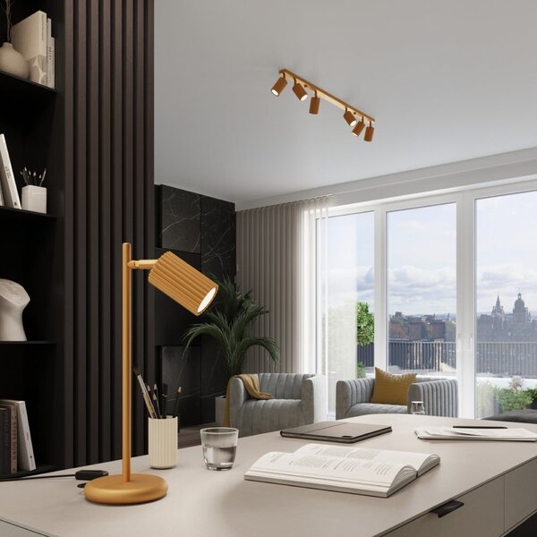 Lampa punktowa w kolorze złota 6,5x81 cm Gleam – Sollux