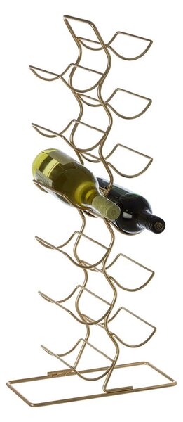 Metalowy regał na wino w kolorze złota liczba butelek 12 Wren – Premier Housewares