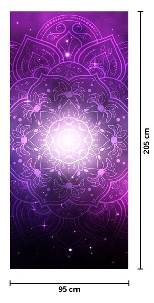 Fototapeta na drzwi - Fioletowa abstrakcja (95x205cm)
