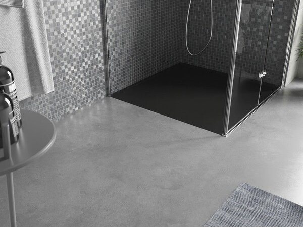 Mexen Amon brodzik kwadratowy SMC 100 x 100 cm, czarny - 4F701010