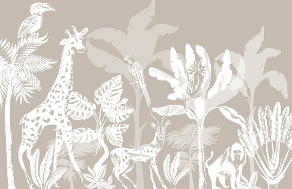 Fototapeta - Beżowe safari (196x136 cm)