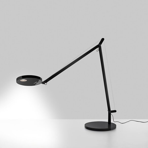 Czarna lampa biurkowa Demetra Tavolo - ściemniacz, czujnik ruchu
