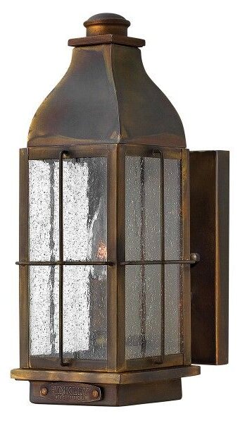 Dekoracyjny kinkiet zewnętrzny Bingham - brązowy lampion, IP44