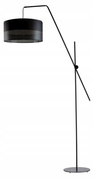 Lampa stojąca podłogowa przegubowa regulowana z abażurem walec MODERN