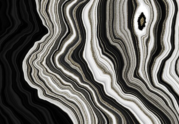 Fototapeta - Czarny marmur (196x136 cm)