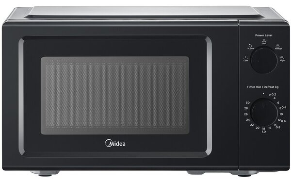 Kuchenka mikrofalowa MIDEA MD-MP012MK-BK 700W średnica 24.5 cm pojemność 19L Technologia inwerterowa innowave Czarny