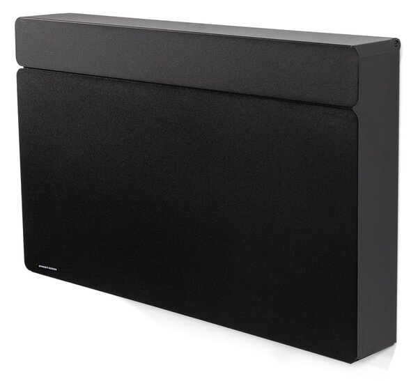 Czarna metalowa uchylna/wisząca szafka na buty 78x48x13 cm Luigi – Spinder Design