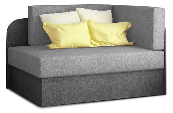Mała rozkładana sofa ROSA, szara/ciemnoszara