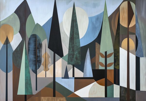 Fototapeta - Naturalna geometria abstrakcji II. (196x136 cm)