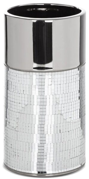 Wazon EUROFIRANY Mirona 08 14 x 30 cm Srebrny
