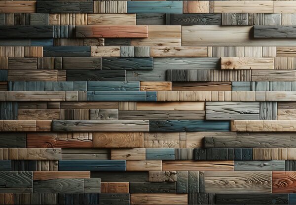 Fototapeta - Drewniana ściana (196x136 cm)