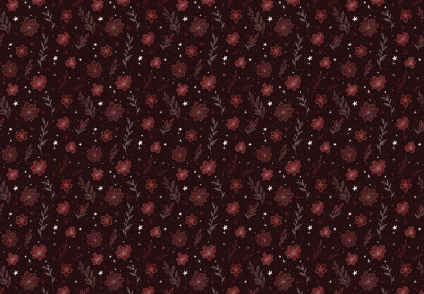 Fototapeta - Bordowy wzór (196x136 cm)