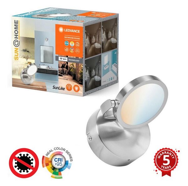 Ledvance Ledvance-LED Ściemnialne łazienkowe oświetlenie punktowe SUN@HOME LED/7,5W Wi-Fi IP44 P227504