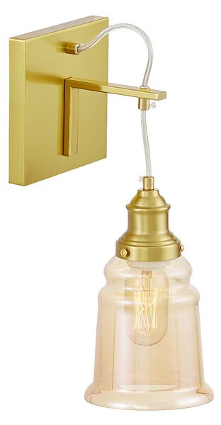 LAMPA ŚCIENNA KINKIET LOFTOWY BURSZTYNOWY MOLETTI W1