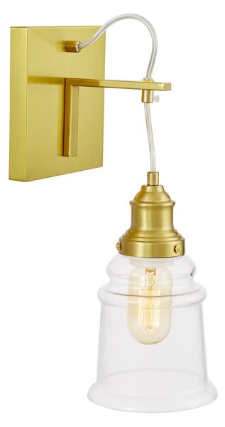 LAMPA ŚCIENNA KINKIET LOFTOWY MOSIĘŻNY MOLETTI W1