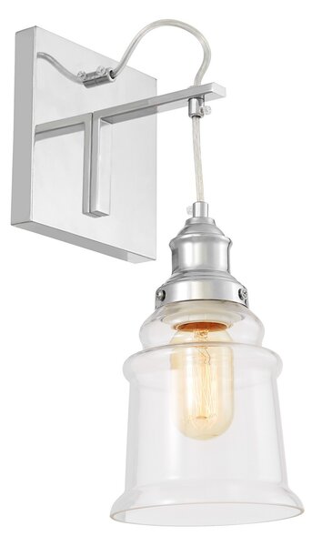 LAMPA ŚCIENNA KINKIET LOFTOWY CHROMOWANY MOLETTI W1