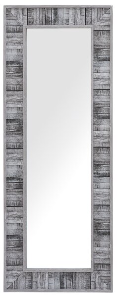 Lustro ścienne dekoracyjna rama efekt mozaiki 50x130 cm szaro-białe Rosnoen Beliani
