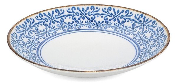 Biała/niebieska porcelanowa misa ø 25,5 cm Azul – BonBistro