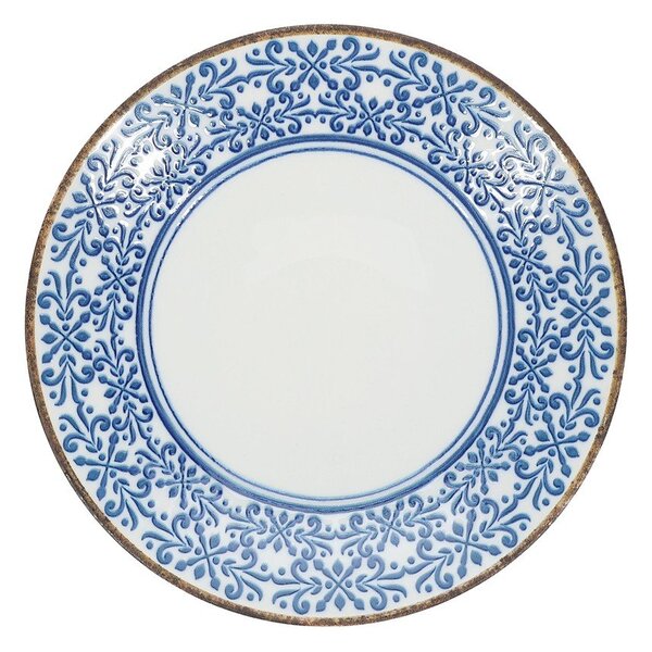 Biała/niebieska porcelanowa misa ø 25,5 cm Azul – BonBistro