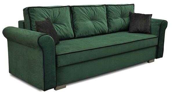Sofa rozkładana kanapa Merida Ciemno Zielona
