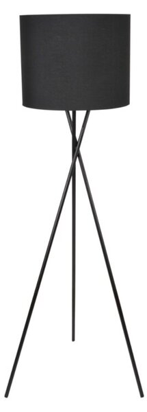 Lampa stojąca podłogowa trójnóg czarna z abażurem 1xE27 20W TEKLA Polux