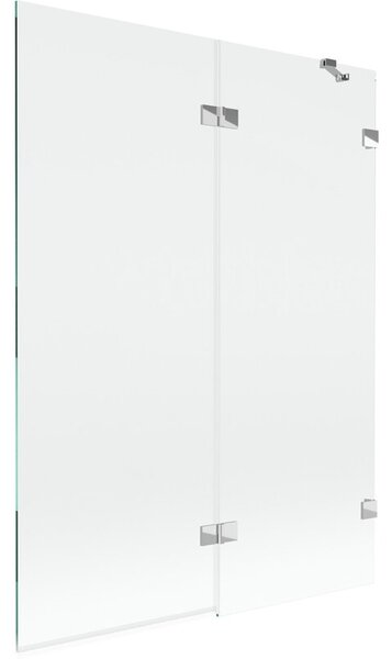 Mexen Lunar parawan nawannowy 2-skrzydłowy prawy 130 x 150 cm, transparent, chrom - 897-130-100-01-00-P