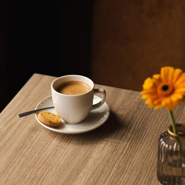 Jasnoszara porcelanowa filiżanka do cappuccino 200 ml Nuance – BonBistro