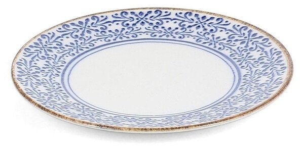Biały/niebieski porcelanowy talerz deserowy ø 16 cm Azul – BonBistro