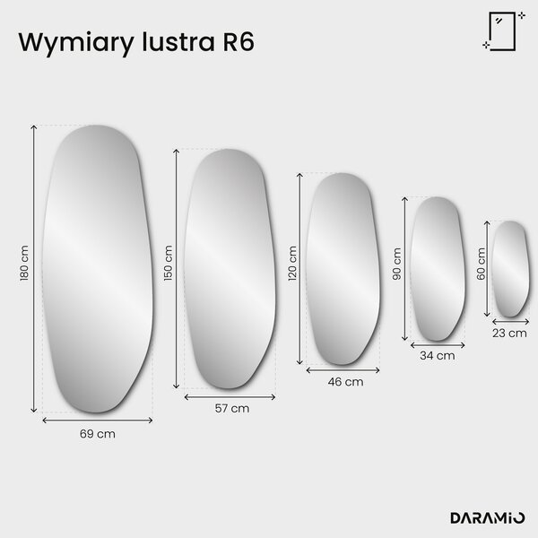 Lustro Pure z fazetą R6