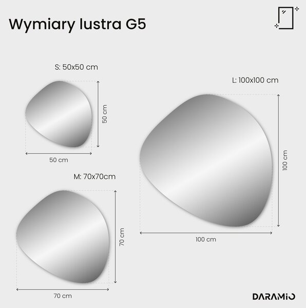 Nietypowe lustro łazienkowe z oświetleniem LED G5