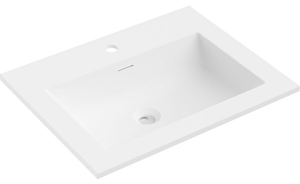 Mexen Otis umywalka wpuszczana w blat 61 x 46,5 cm, biała mat - 25186001