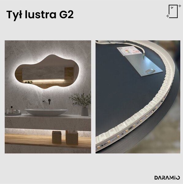 Lustro łazienkowe LED w kształcie chmury G2