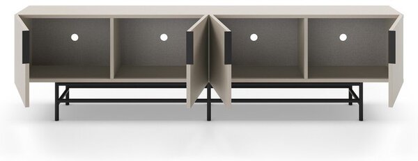 Kremowa szafka pod TV 200x54,5 cm Eldia – Marckeric