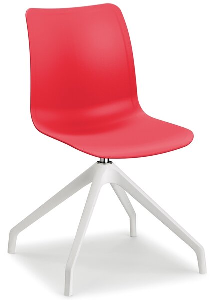 Obrotowe krzesło biurowe Coworker PPL S60 z plastikowym siedziskiem