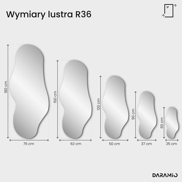 Lustro brązowe Pure R36