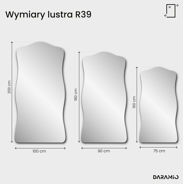 Lustro o antycznym wyglądzie z patyną Pure R39