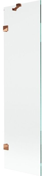 Mexen Lunar parawan nawannowy 1-skrzydłowy 50 x 150 cm, transparent, różowe złoto - 897-050-000-60-00