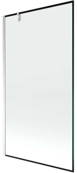 Mexen Next parawan nawannowy 1-skrzydłowy 100 x 150 cm, czarna ramka, chrom - 895-100-000-00-70-01