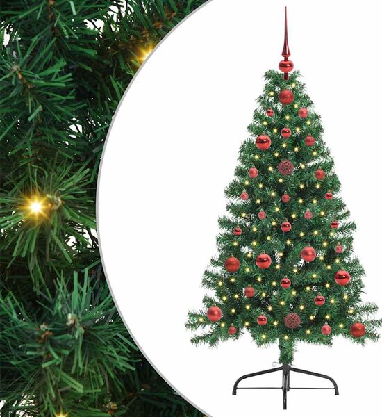 Sztuczna choinka z oświetleniem na Boże Narodzenie 120 cm PVC