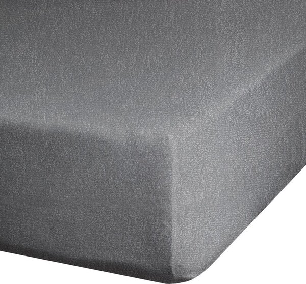 Prześcieradło EUROFIRANY Design 91 Frotte 140 x 200 cm Stalowy
