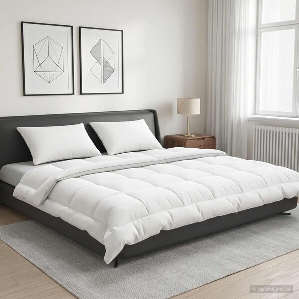 Kołdra 200x220 cm Lato 200 GSM Wełna australijska Biały