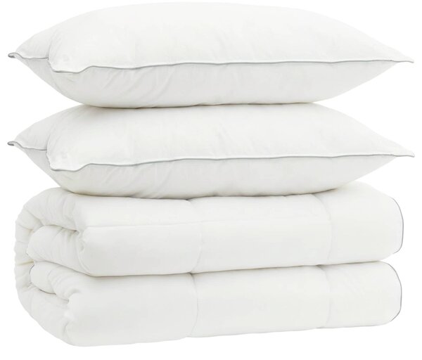 Zestaw kołdry i poduszek 3 pcs 200x200 cm 4 pory roku Wełna