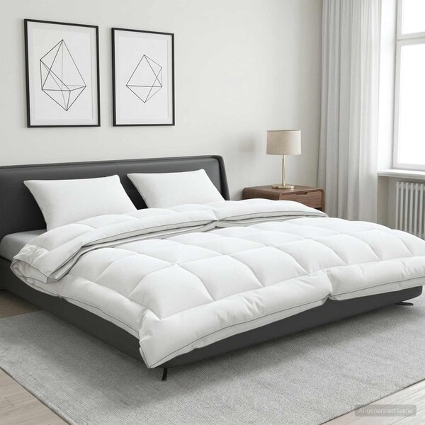 Zestaw kołdry i poduszek 3 pcs 200x200 cm 4 pory roku Wełna