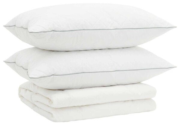 Zestaw kołdry 90% z gęsiego puchu FULDA 3 pcs 140 x 220 cm Lato
