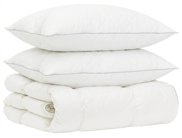 Zestaw kołdry 90% z gęsiego puchu FULDA 3 pcs 135 x 220 cm Zima